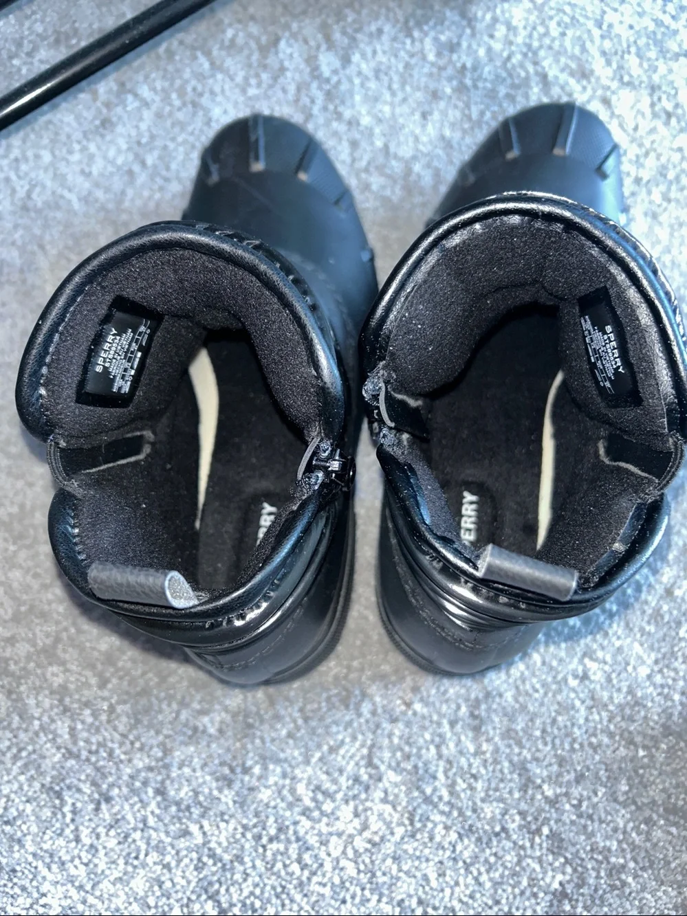 Sperry Syren Ascend Round Toe Boots Size: 10M Black Like New.